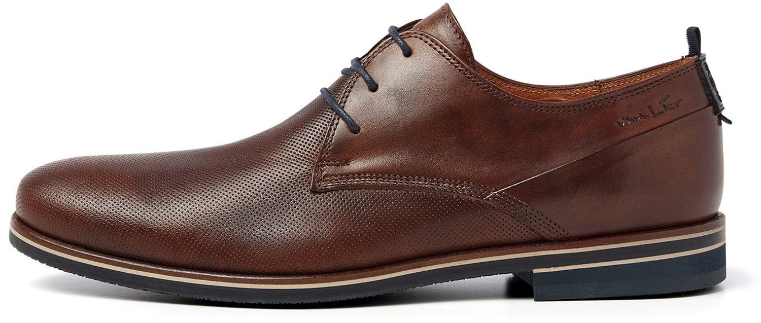 VANLIER - Heren Schoenen - Bruin - Maat 40