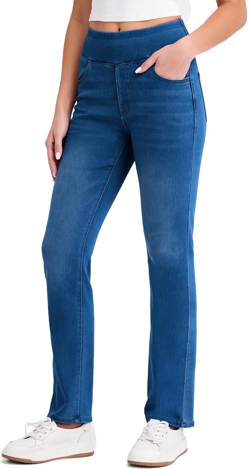 Hoge taille 4 zakken bootcut jeans