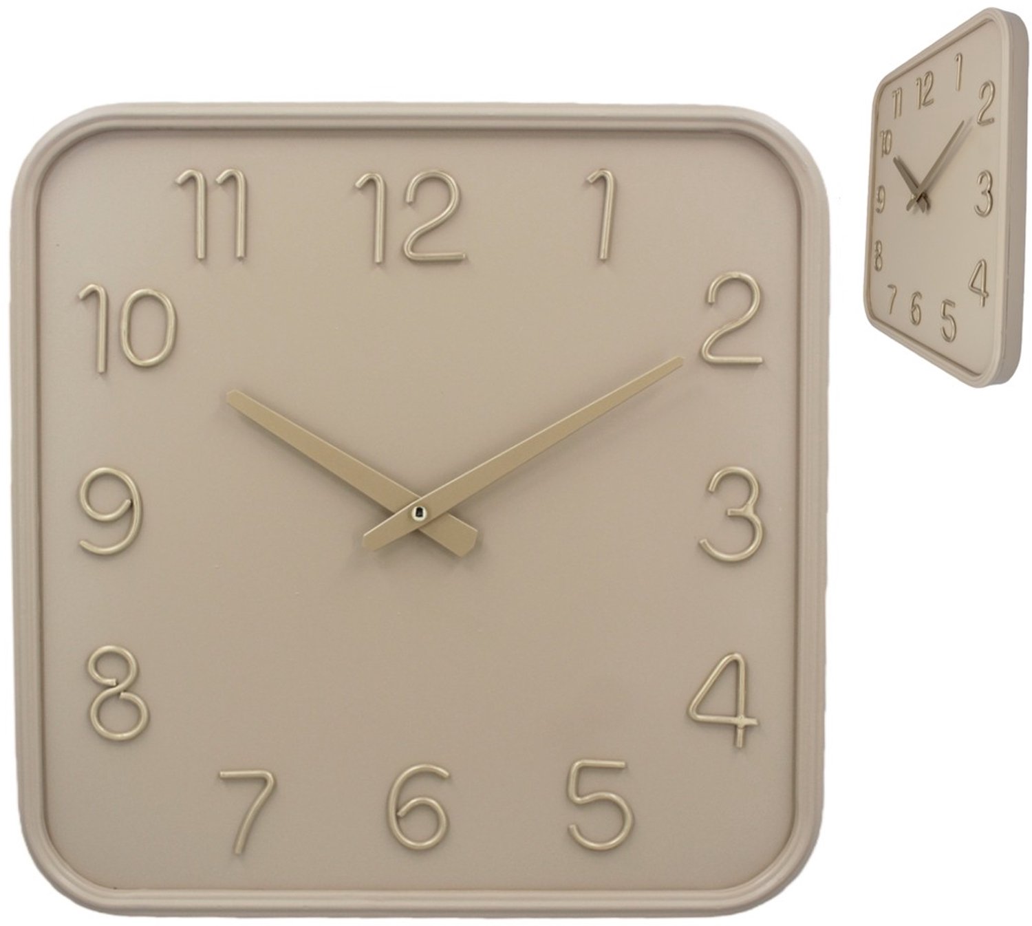 Wandklok Bento beige