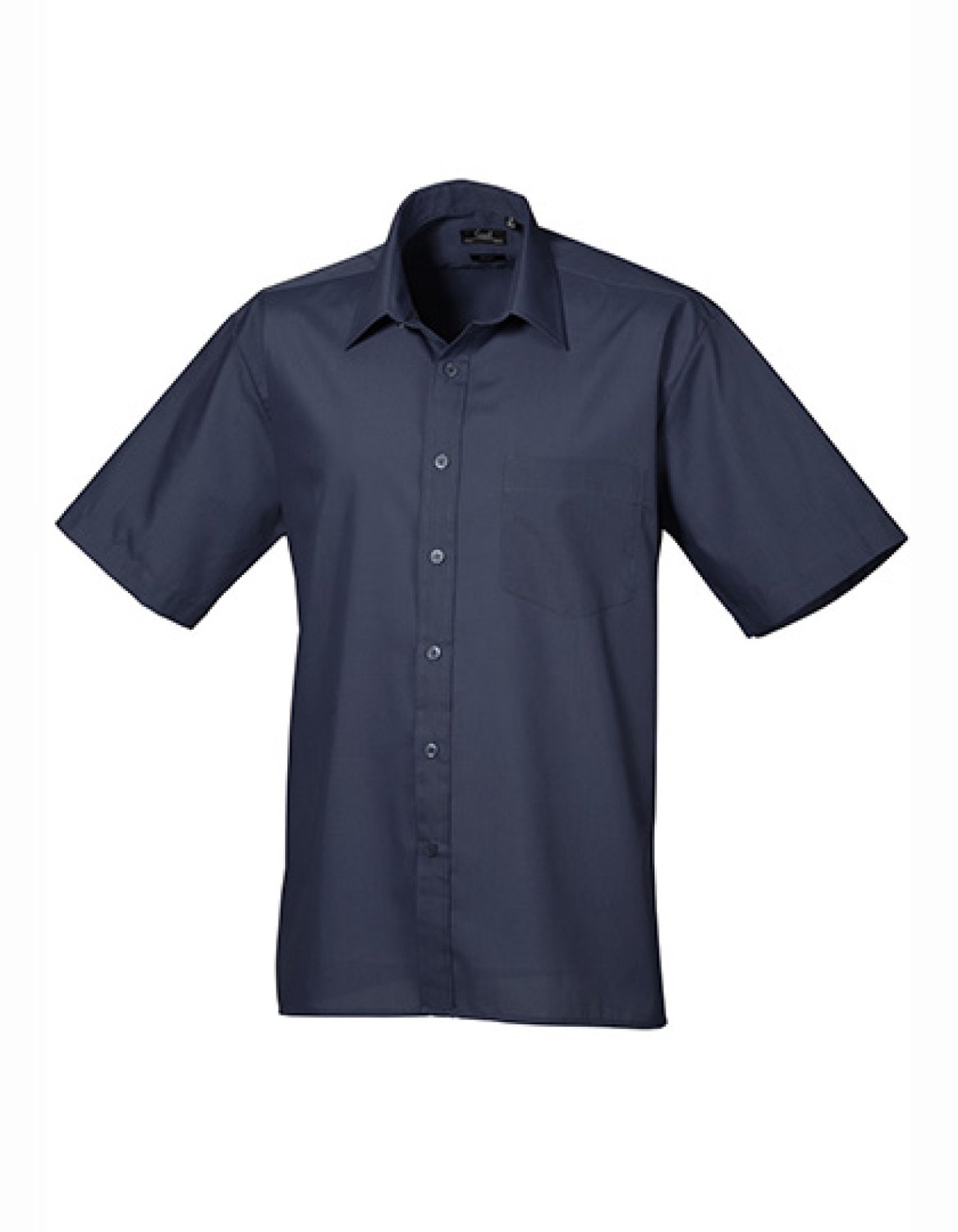 Premier Workwear - Men´s Poplin Short Sleeve Shirt - Navy (ca. Pantone 2378C) - 38 (15)