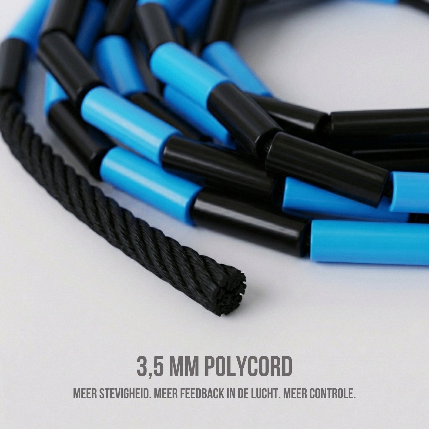 Elevate Rope Professioneel Beaded Springtouw - Verstelbare Jump Rope - Touwtje Springen voor Volwassenen en kinderen - Beaded rope - Conditie & Trucs - Binnen & Buiten Skipping Rope - Fitness Springtouwen — afbeelding 3