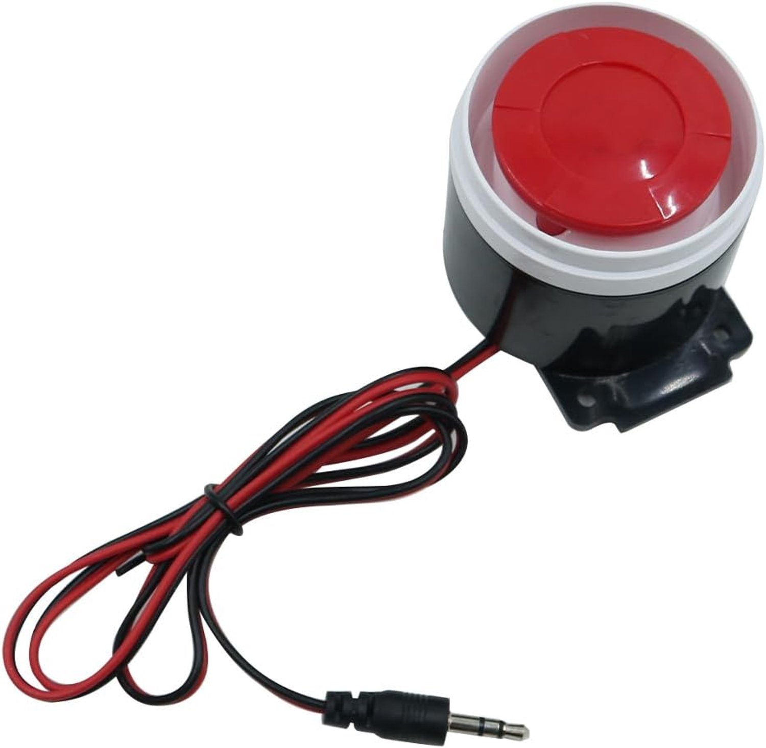 Alarm sirene hoorn DC5-12V - Rood Zwart - Beveiliging zoemer - Eenvoudig te installeren - m-winkel
