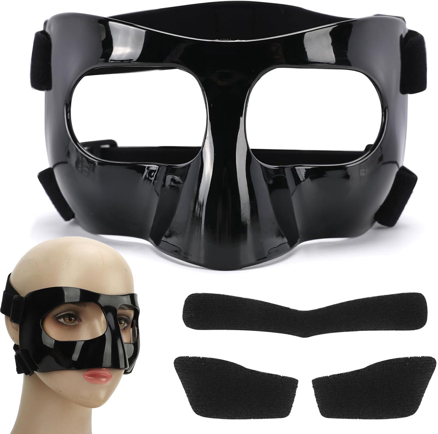 Sportmasker voor Actieve Sporten, Zwart