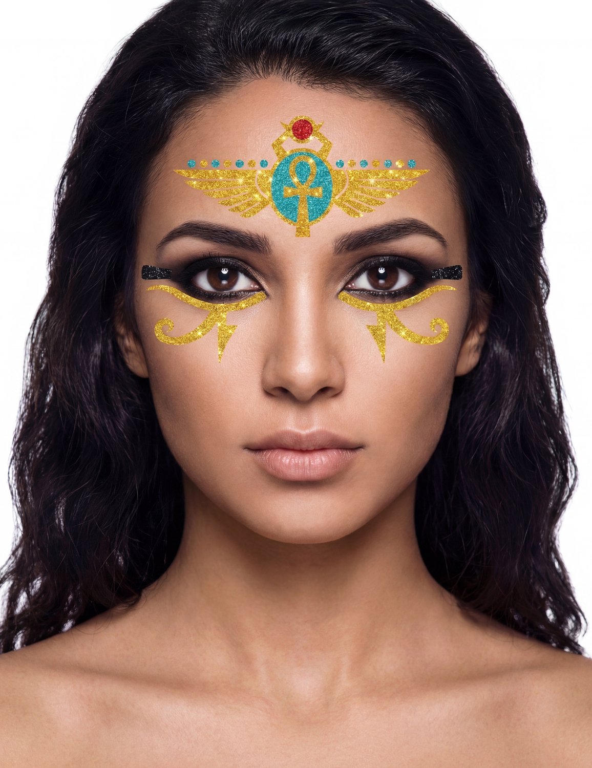 FIESTAS GUIRCA, S.L. - Glitter tatoeages Egyptische koningin