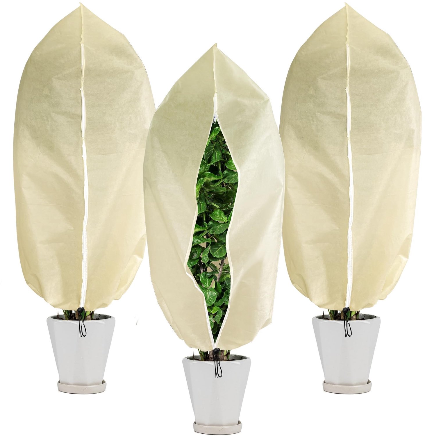 Set van 3 Winterbescherming Hoezen voor Buitenplanten