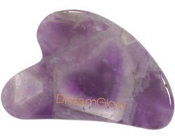 DreamGlow Gua Sha Steen – Amethist – Guasha Schraper voor Gezichtsmassage