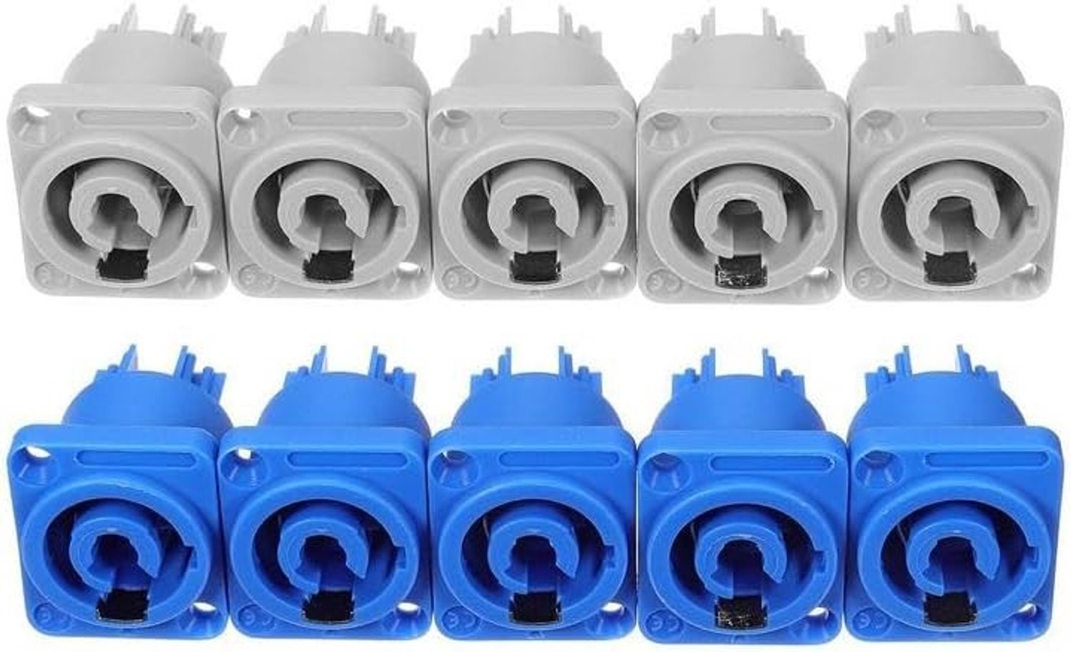 Chassis Plug Adapter Set voor PowerCON Type A NAC3FCA en NAC3MPA - 10 Stuks voor Professioneel Gebruik