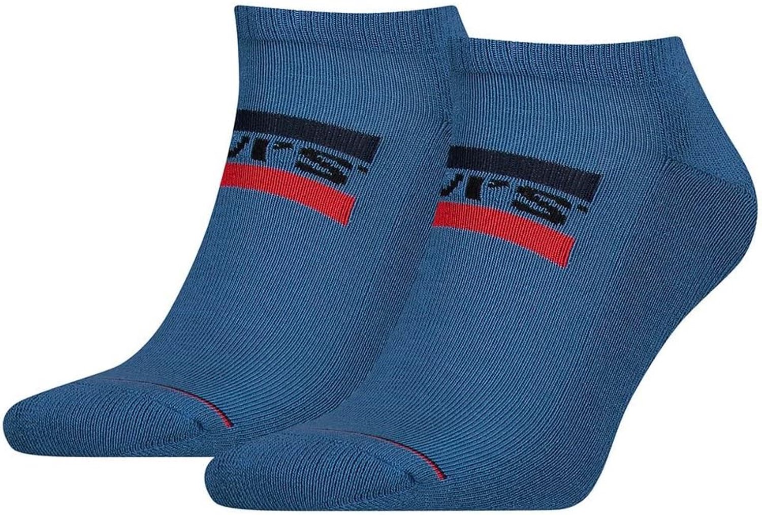 Levi’s Unisex Klassieke Sokken 4-Pack Blauw
