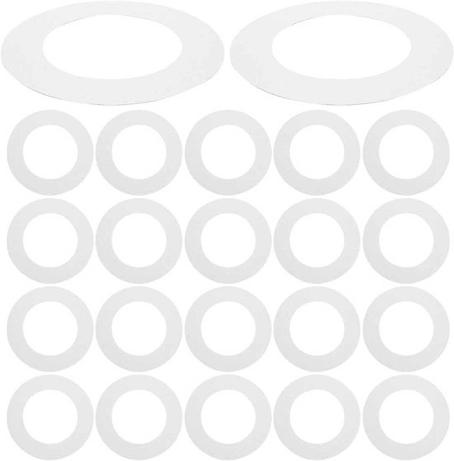 Wax Warmer Ringen - Mat voor Waxapparaat - Bescherming Wax Heater - Helpt Morsen Voorkomen - 18.5 cm - Wit