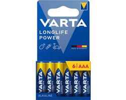 Varta Longlife Power AAA 6 stuks
