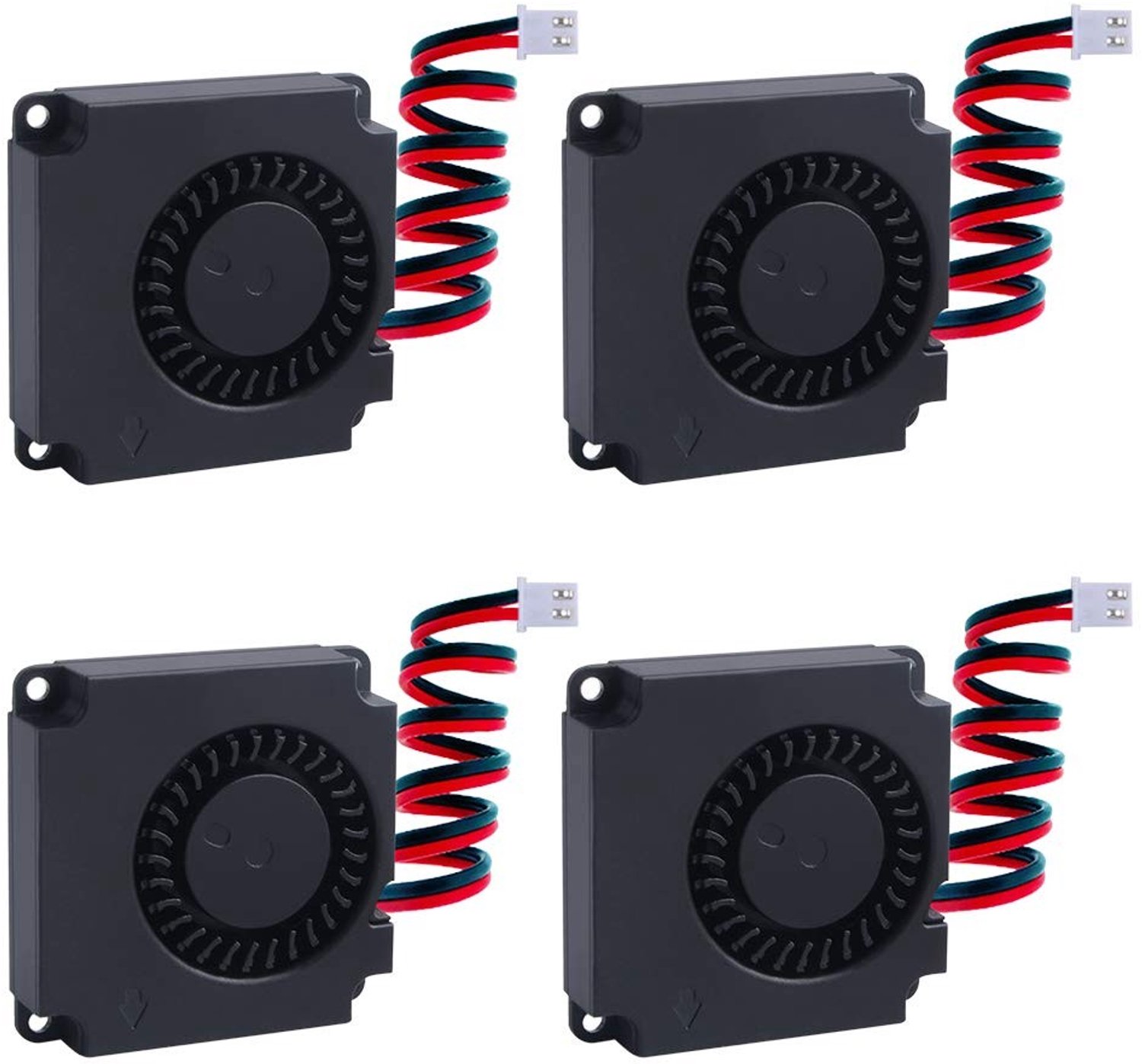 4 Stuks 12V 3D Printer Blower Koeler - Mini Stille Ventilator voor Heatsinks en Koeling (40 x 40 x 10mm)