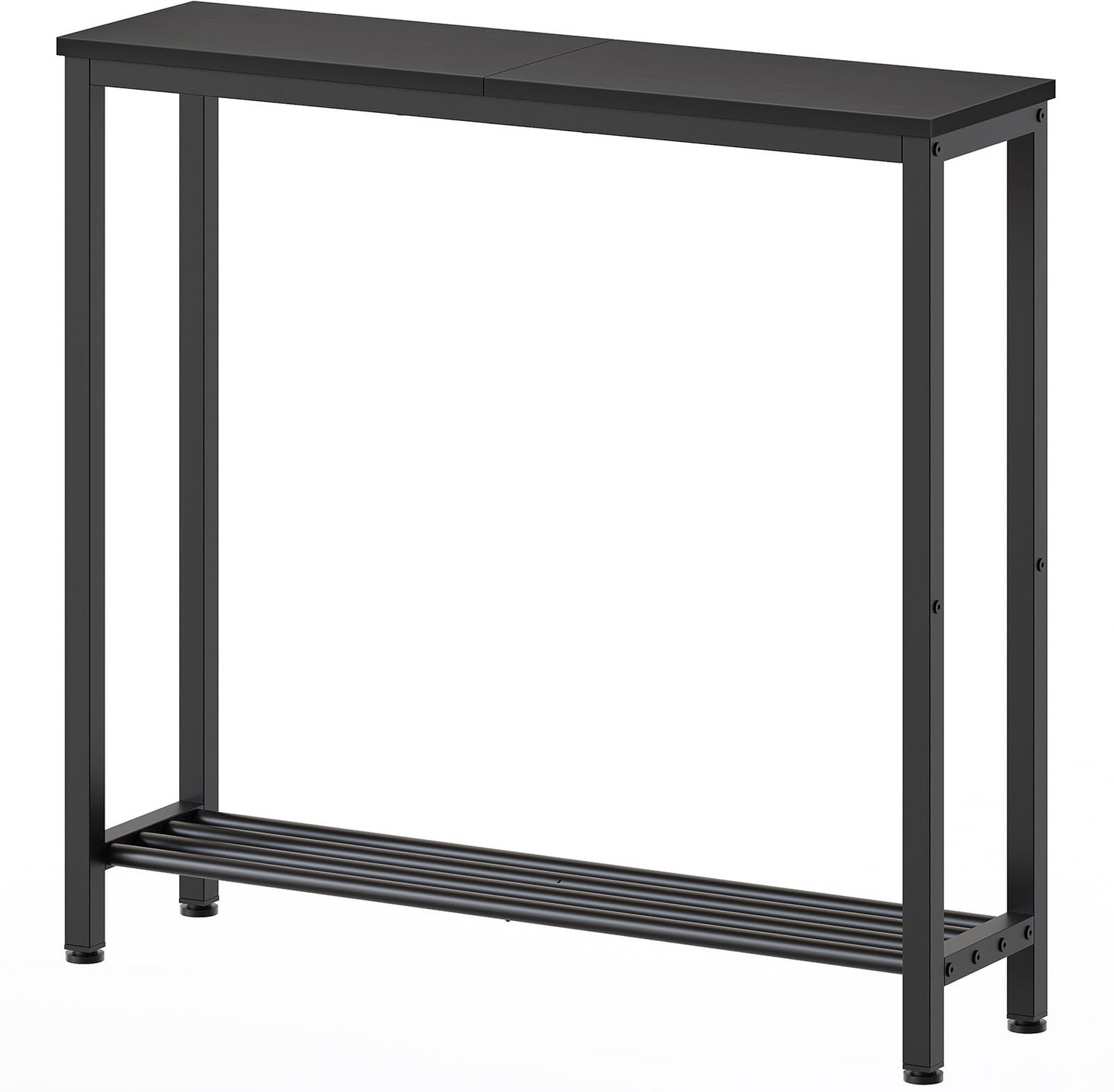 Smalle Console Tafel met 2 Tieren en Metaal Frame