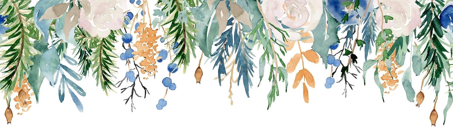Rasch Fotobehang 360042 - Aquarel Bloemen, 2.65m x 4.24m