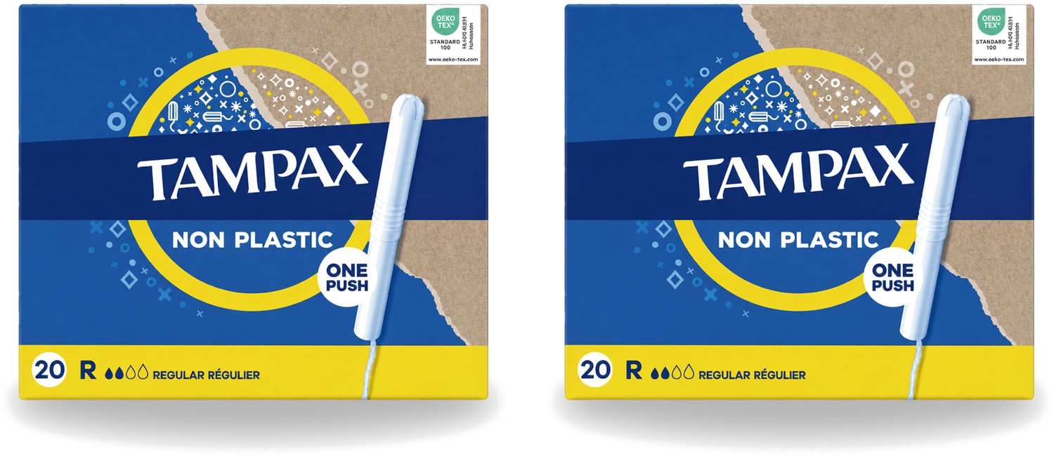 2 x Tampax – Tampons – Regular – Kartonnen inbrenghuls - Voordeelverpakking - 2 stuks