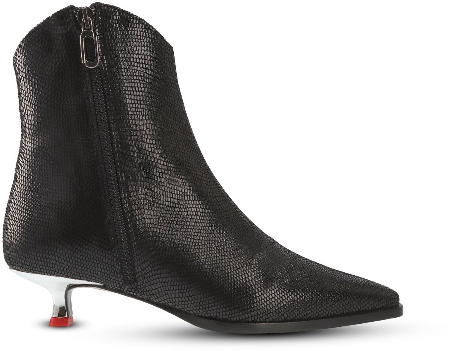 Jan Jansen - Ieniemimi Douplezip Bootie - Dames - Enkellaarsjes - Zwart