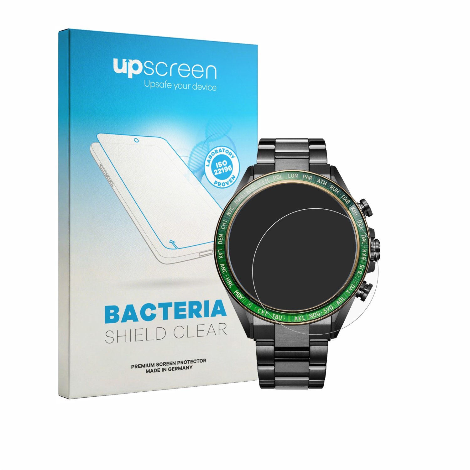 upscreen - Screenprotector voor Citizen Attesa Eco-Drive - Folie Beschermfolie transparant antibacterieel