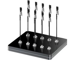 Soldering aid 10x met krokodillenclips - magnetische basis - flexibel en non-slip - ideaal voor solderen - Vemera