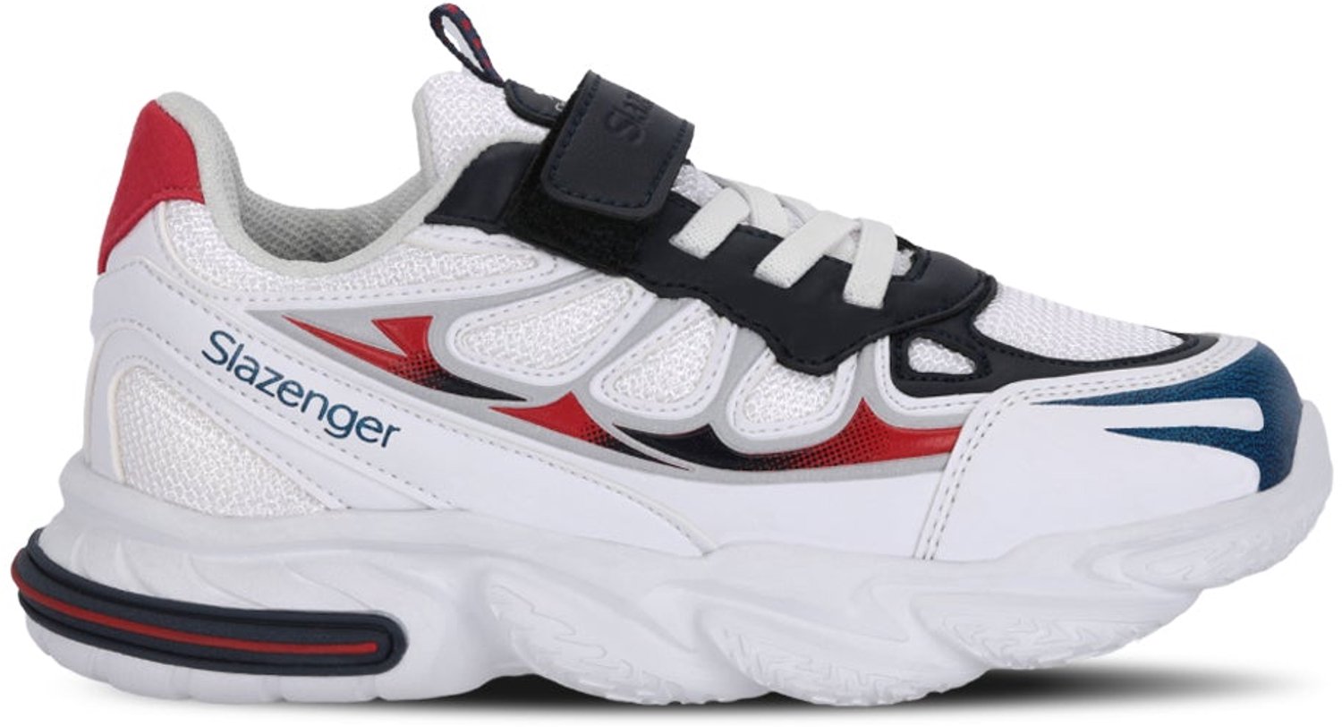 Slazenger Kafka Kinder Sneakers - Wit / Marineblauw