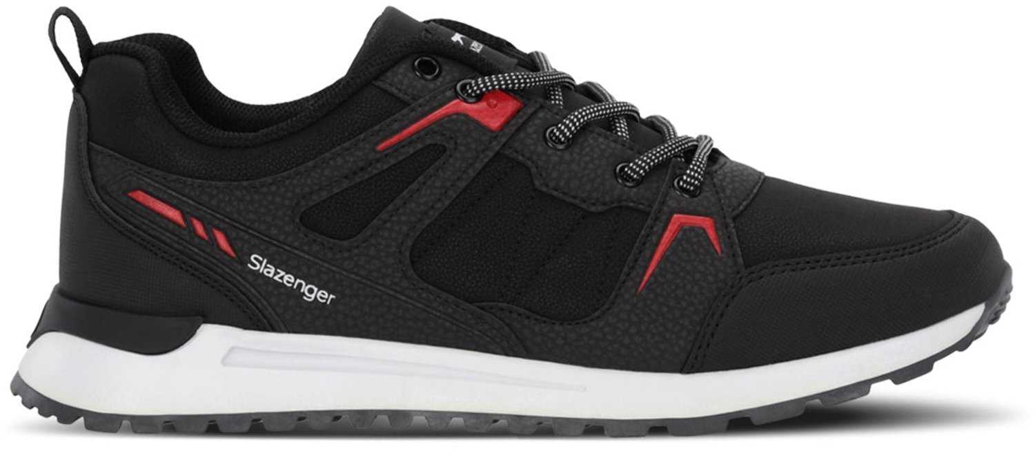 Slazenger Outback Heren Sneakers - Zwart / Rood