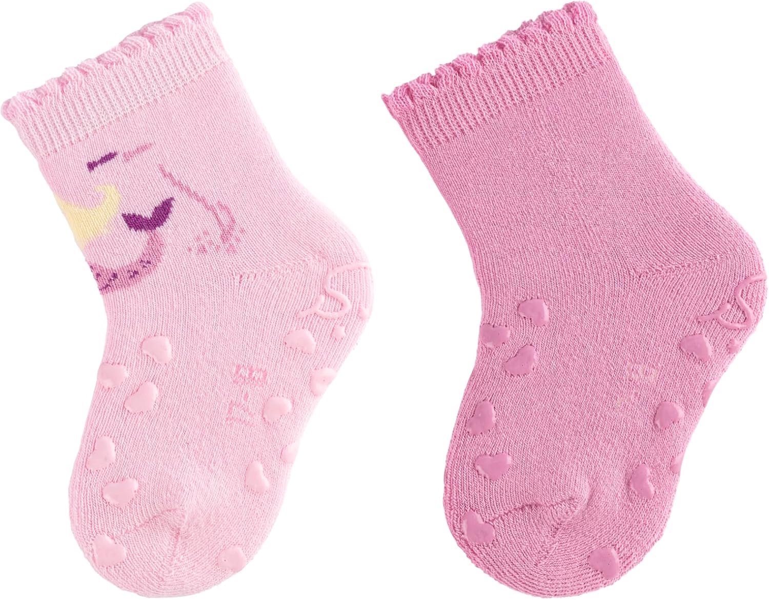 Merkloze Babysokken met ABS - 2-Pack Zeemeermin & Uni