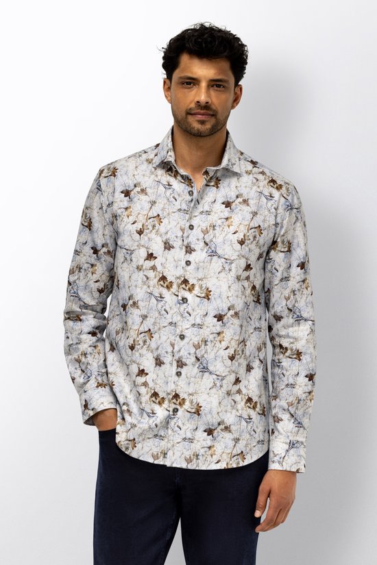 State of Art Overhemd Overhemd Met Visgraatmotief 21426206 5611 Mannen Maat - XXL