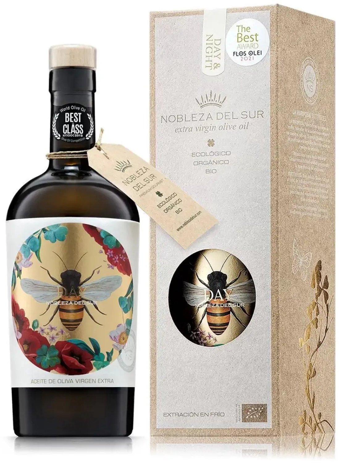 Nobleza del Sur ECO Day – Biologische Extra Vierge Olijfolie – 100% Picual – 500 ml – Cadeau-editie