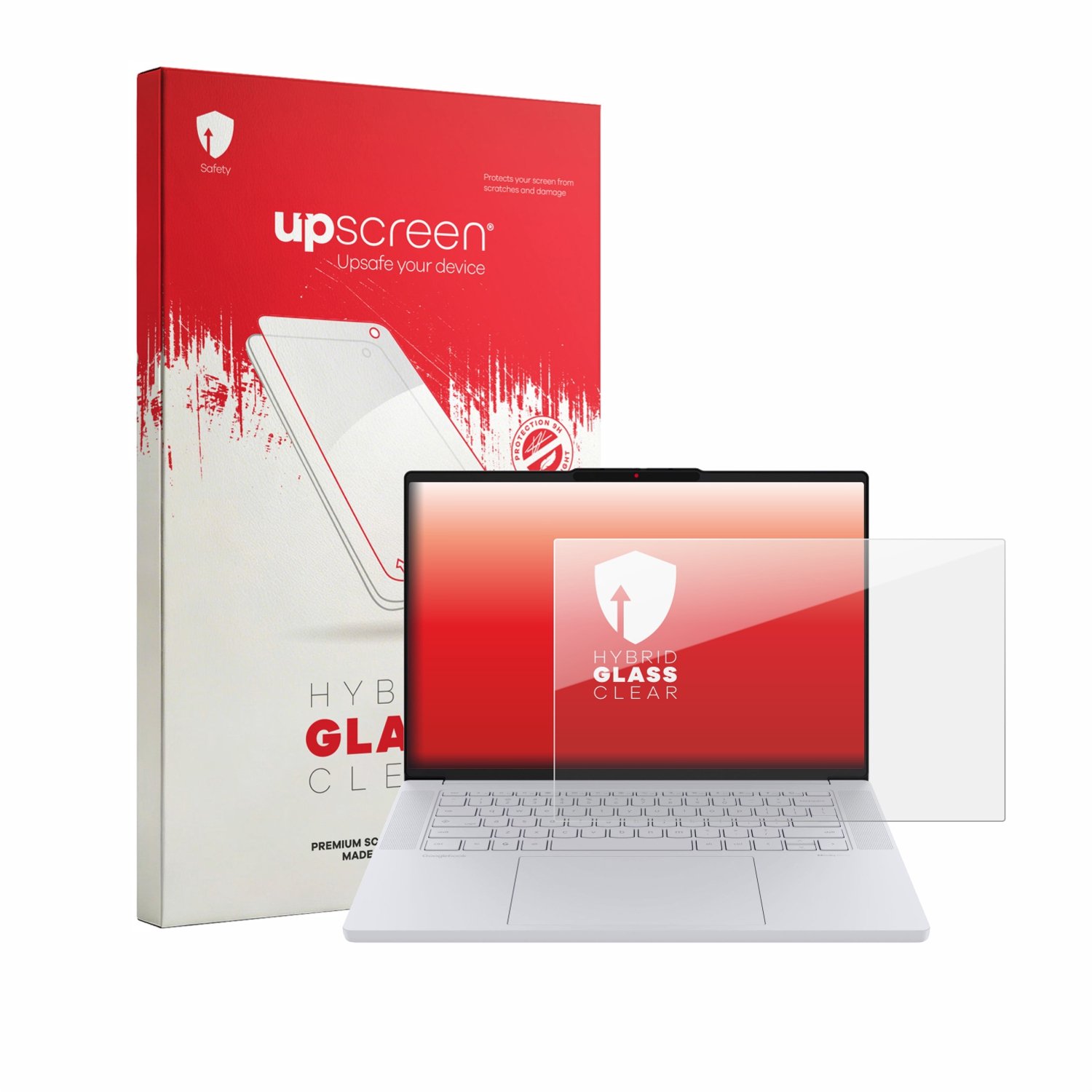 upscreen - Screenprotector voor Lenovo Googlebook 15 - Folie Beschermfolie Beschermglas transparant