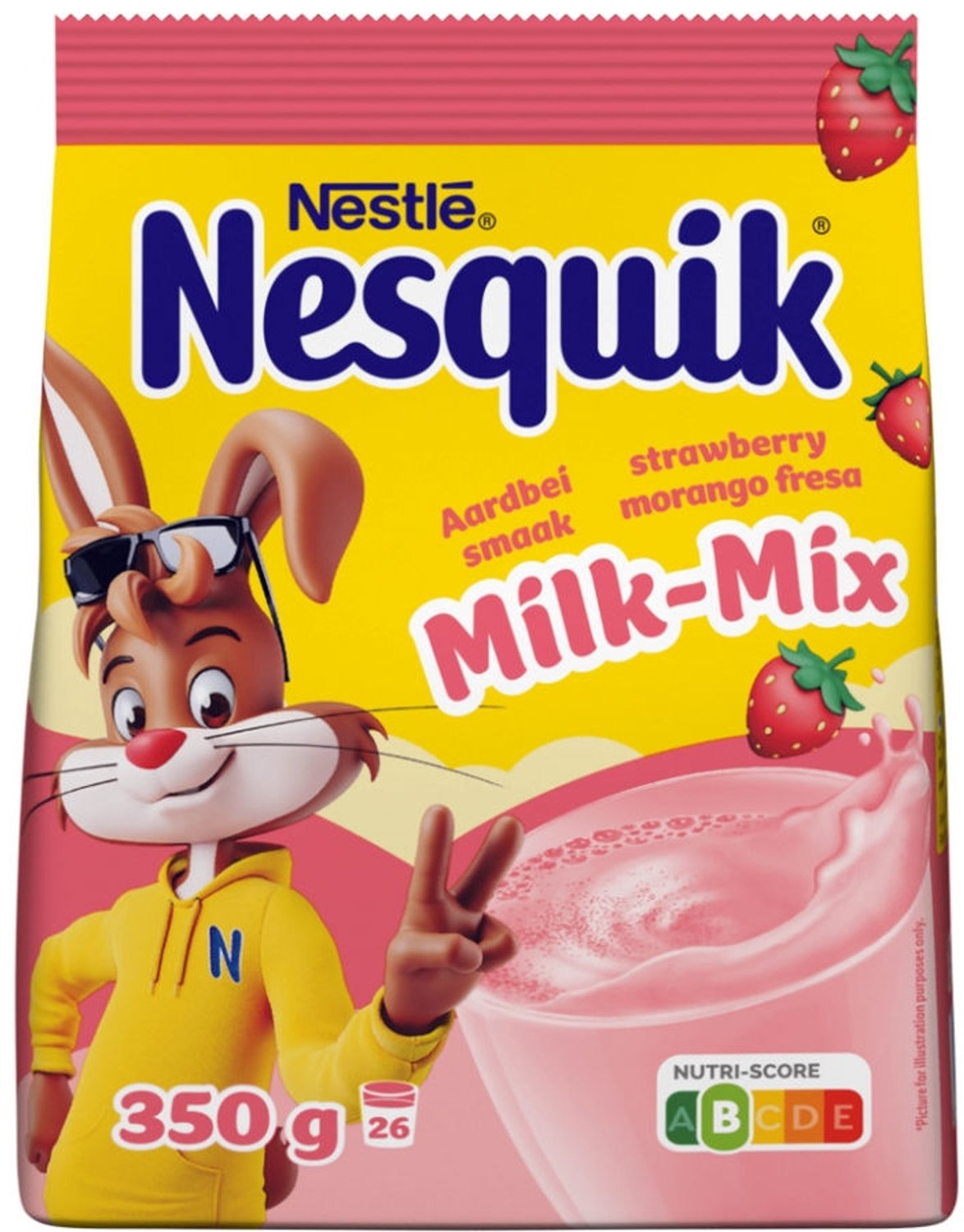 Nesquik - Milk-Mix Aarbei - 14x 350g