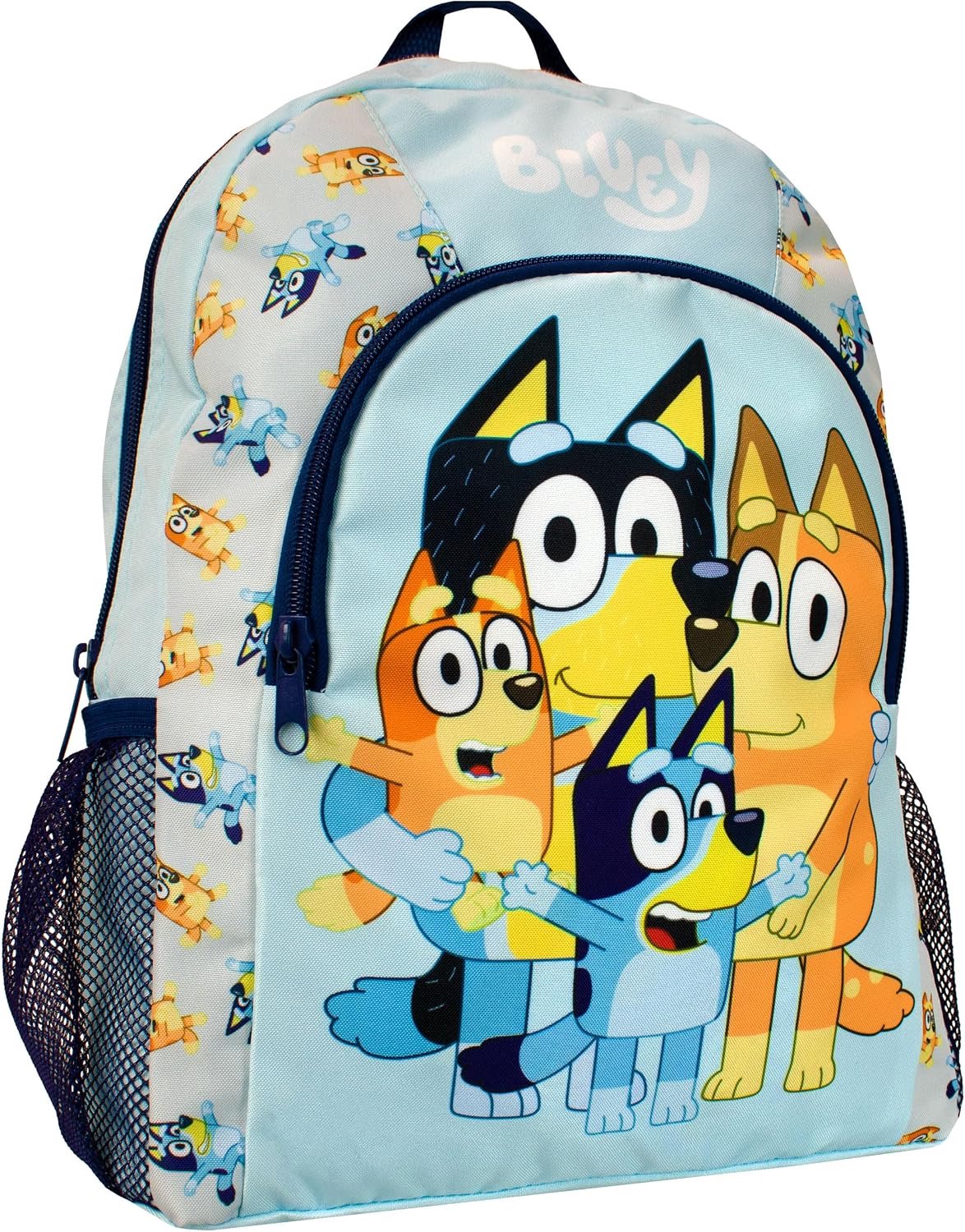 Bluey Kinderrugzak Blauw - Schooltas met Bluey & Bingo Print