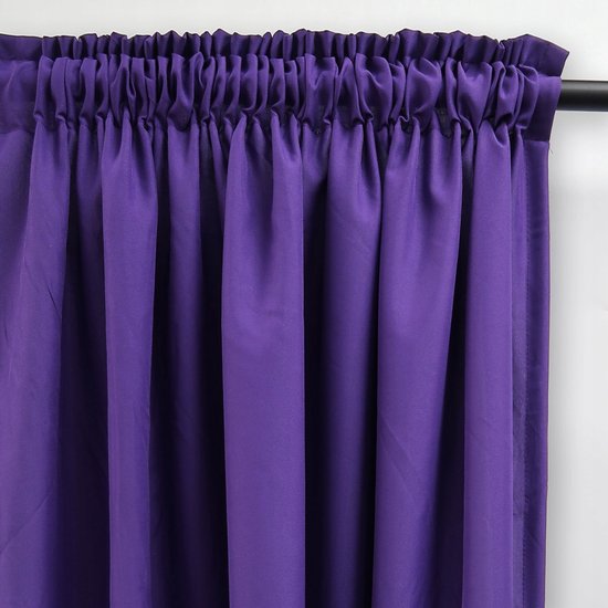 Paarse Gordijnen voor Woonkamer - 140x330 cm - Semi-verduisterend