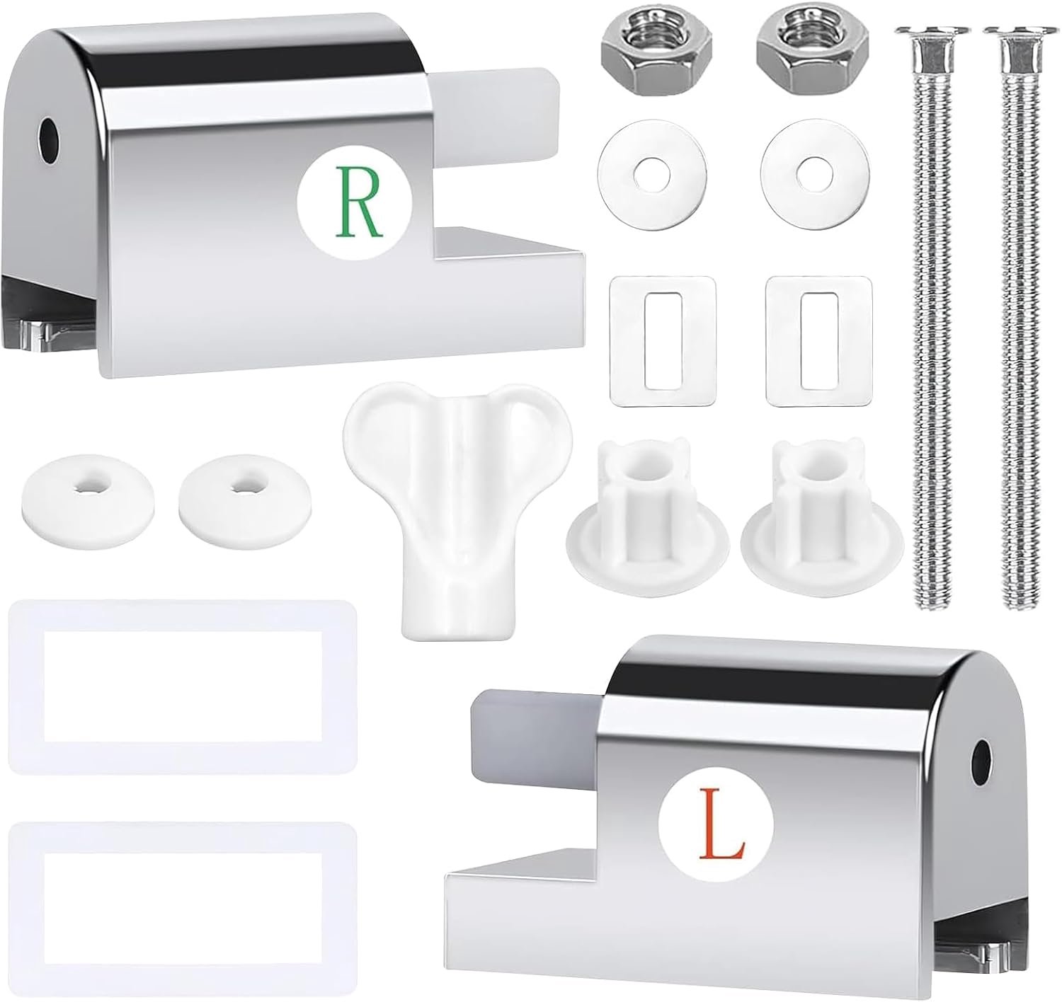 2x Toiletbril Scharnieren Soft-Close - Universele Bevestiging