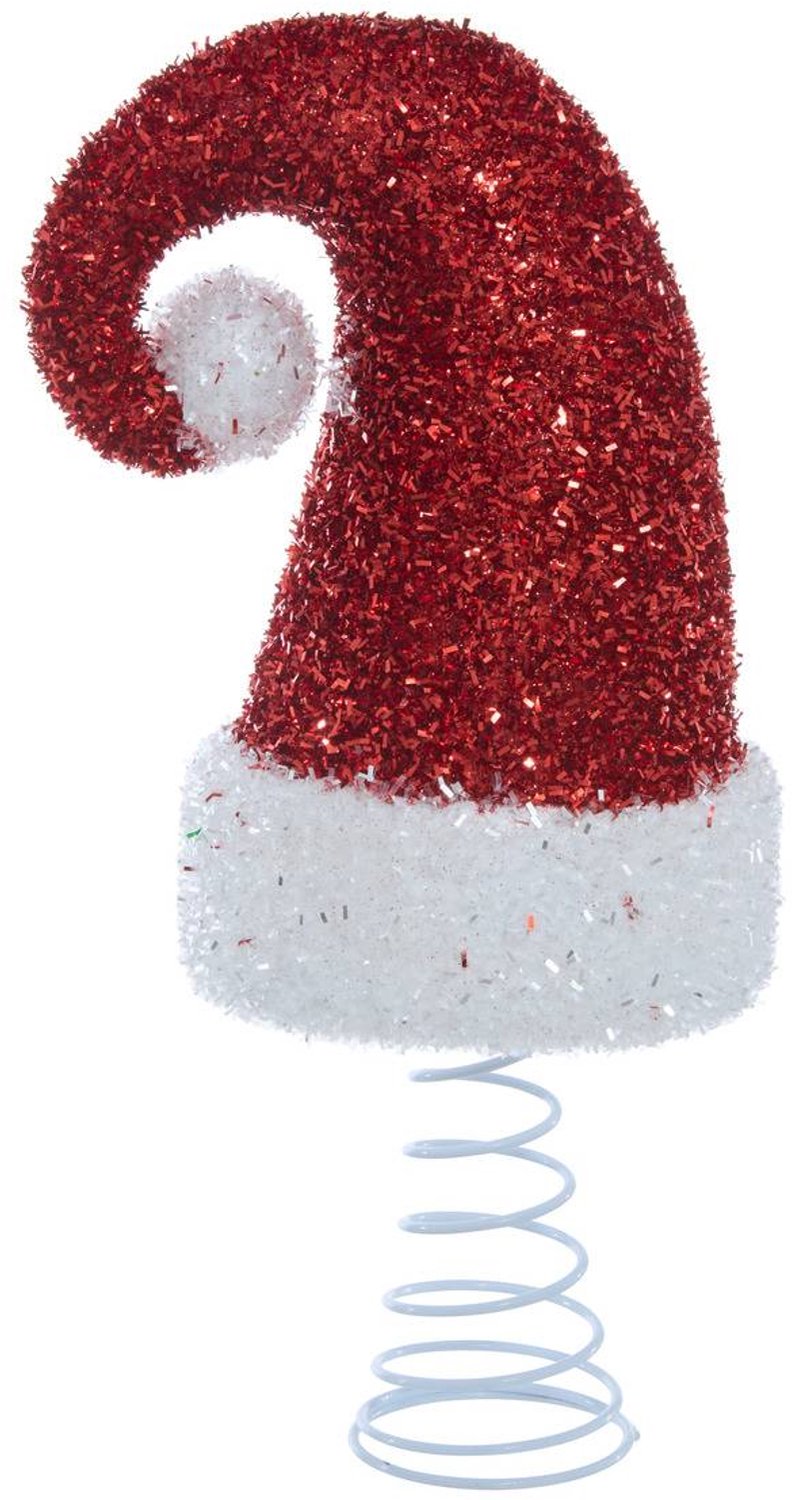 Feeric lights & Christmas Kerstboomversiering in de vorm van een kerstmuts, hoogte 30 cm Rouge