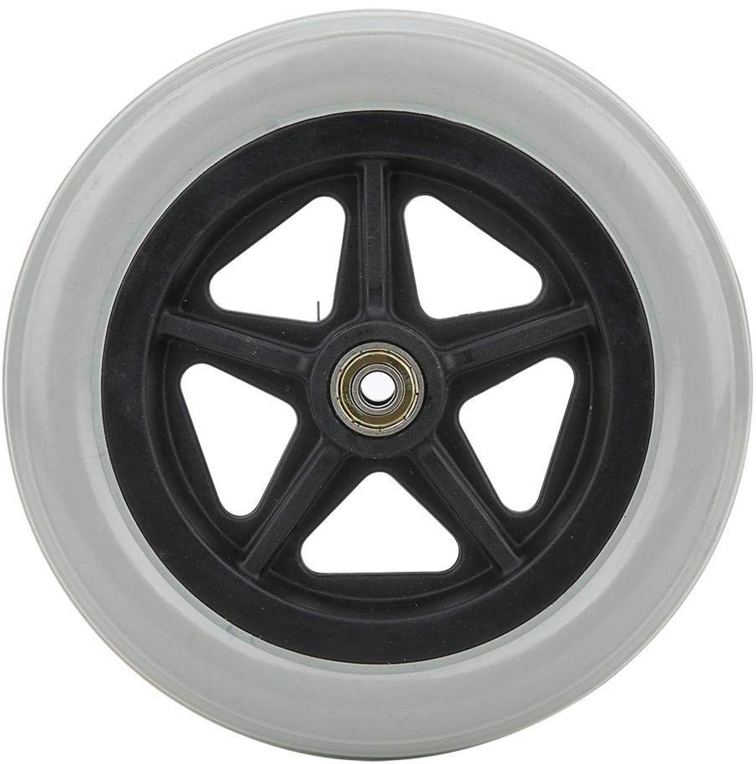 Wiel 7 Inch - Antislip Rubber - Vervangingswiel - Maximale Belastbaarheid 120 kg - Hoogwaardige Kwaliteit - Duurzame Service - Rolstoelwiel
