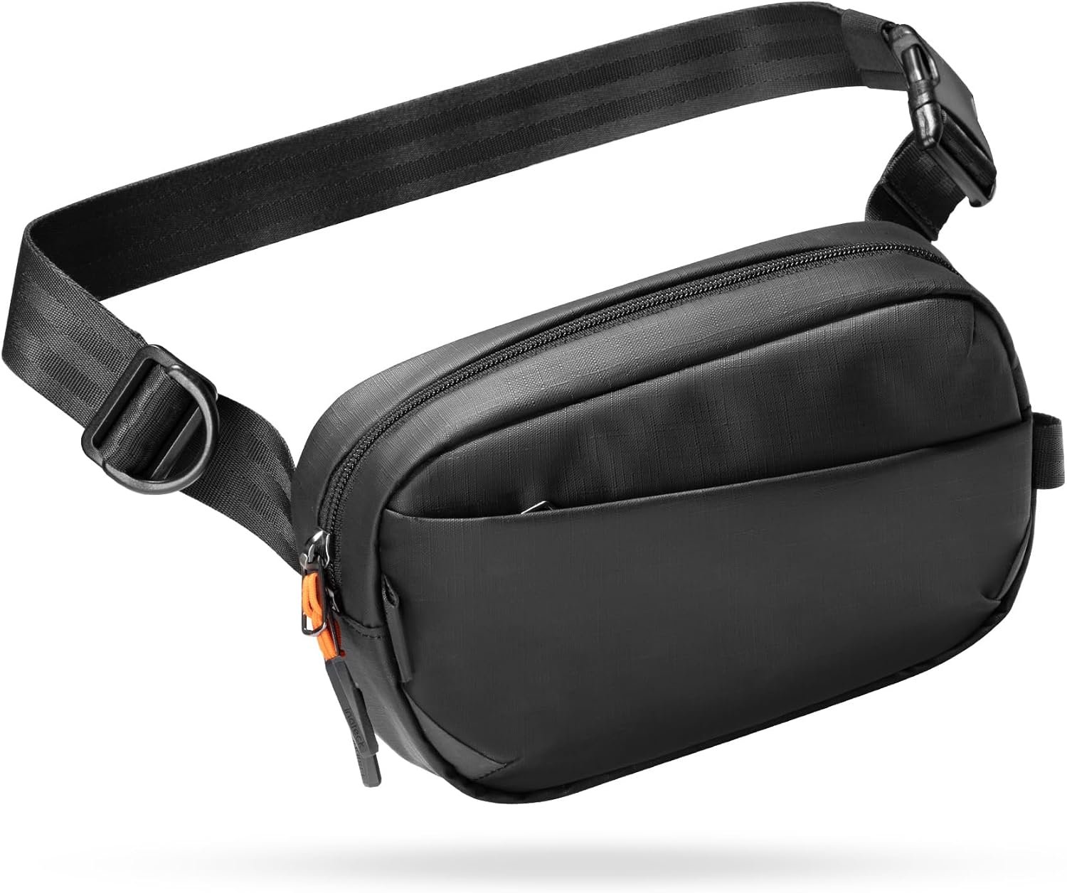 Merkloze Sling Bag: 1.5L Borsttas met RFID, Zwart