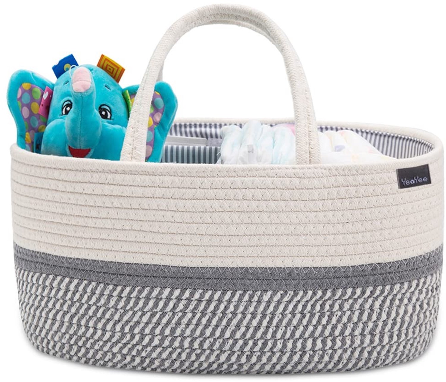 Baby Diaper Organizer - 100% Katoen Canvas, Verstelbaar