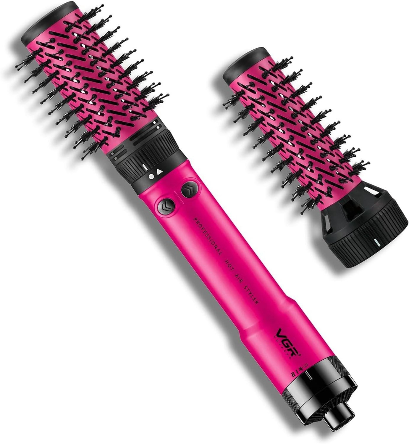 Föhnborstel - Rood - 32mm/50mm - 2-in-1 Roterende Heteluchtborstel - Voor Alle Haartypes
