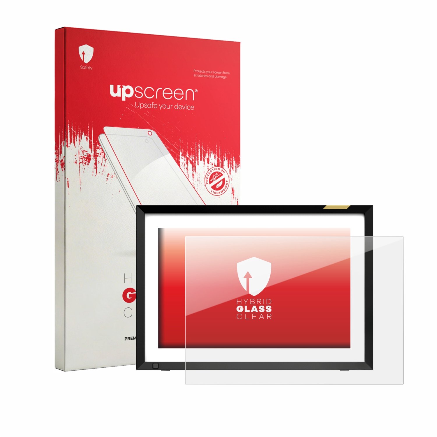 upscreen - Screenprotector voor Nixplay Klassischer 10.1" HD-Touchscreen - Folie Beschermfolie Beschermglas transparant
