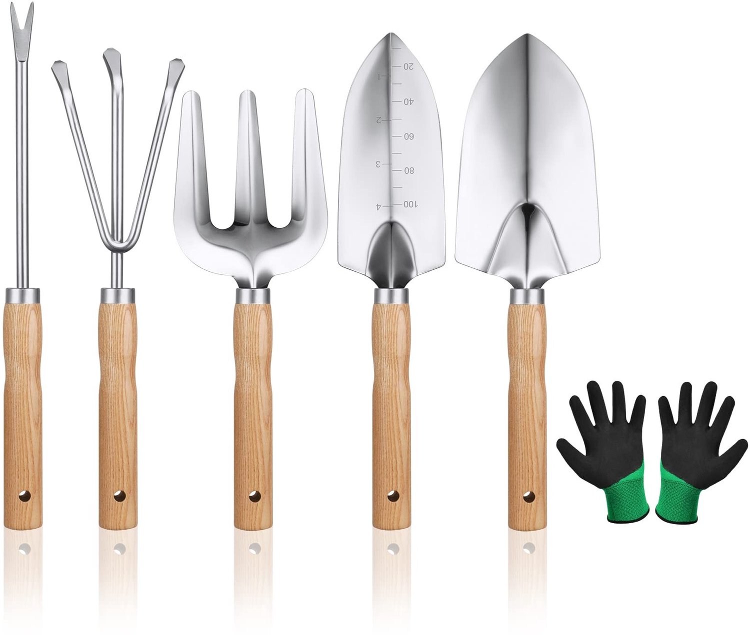 Tuingereedschapset met Ergonomische Handgrepen, 6 Stuks