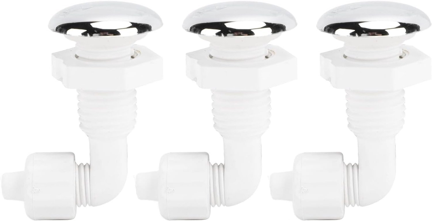 3-delige Bubble Air Nozzle voor Hot Tub en Zwembad - Robuuste PVC Massage Jets voor Ontspanning