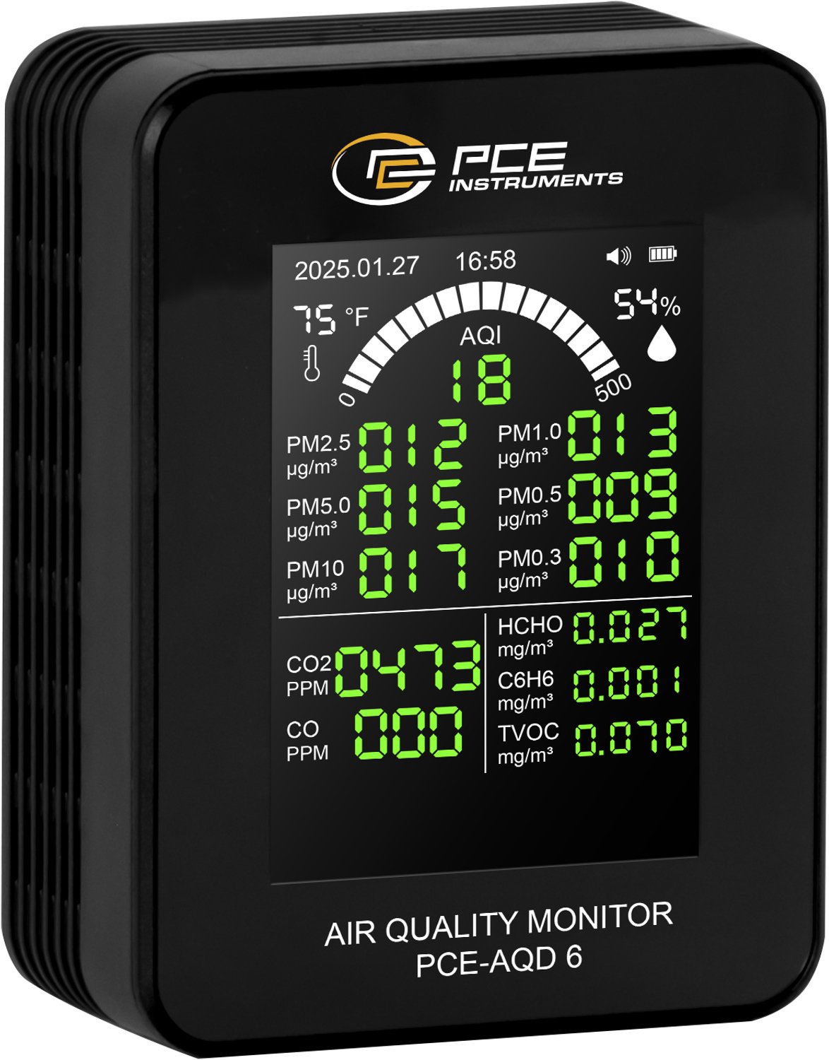18-in-1 luchtkwaliteitsdetector PCE-AQD 6