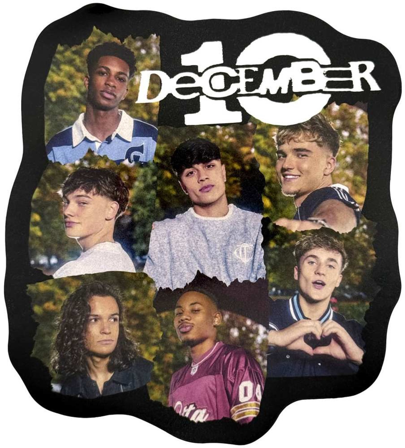 December 10. - Ripped Frame Sticker - Multicolours