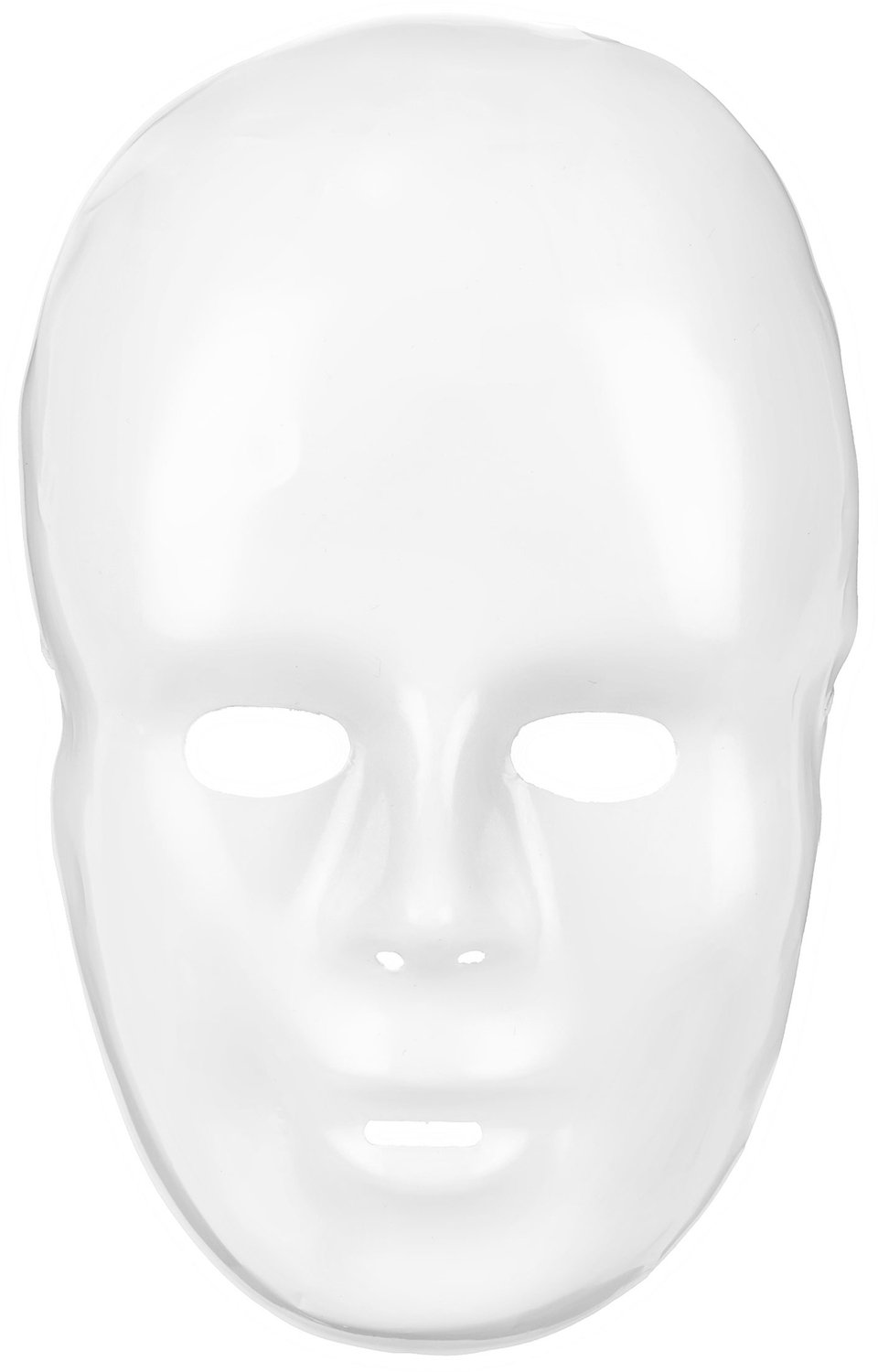 PTIT CLOWN - Plastic wit masker voor volwassenen