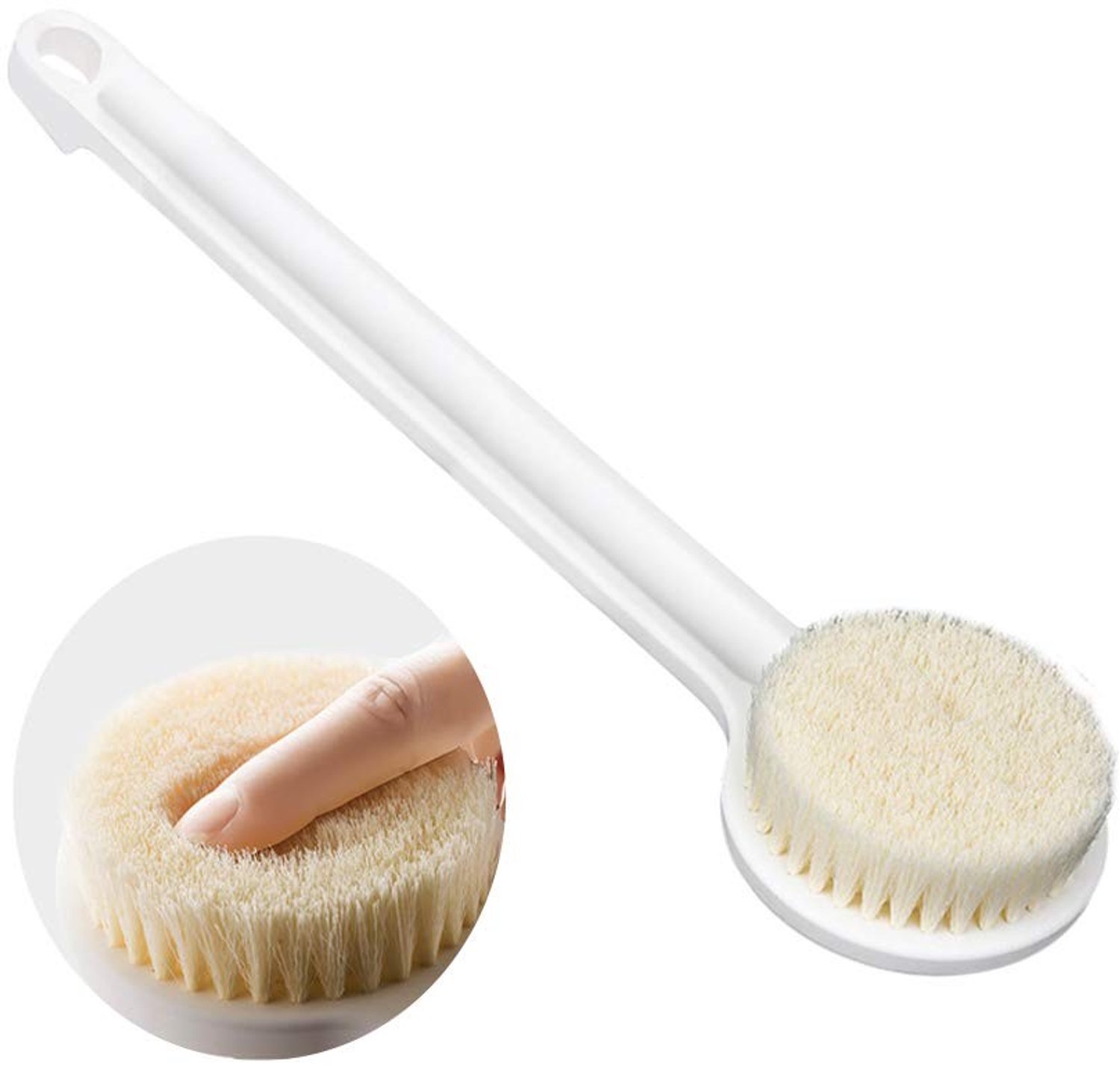 Exfoliërende Lichaamsborstel met Lange Handgreep voor Douche