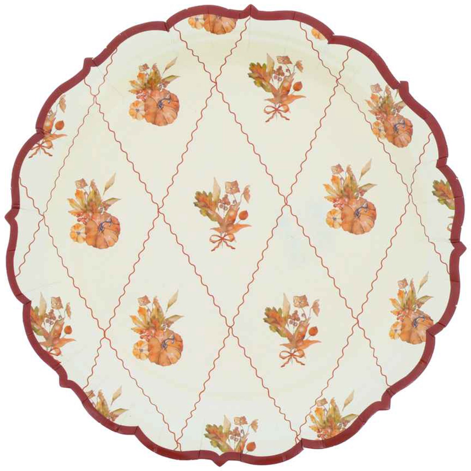 ARTYFETES - 8 Kleine kartonnen bordjes Cottage Living 18 cm