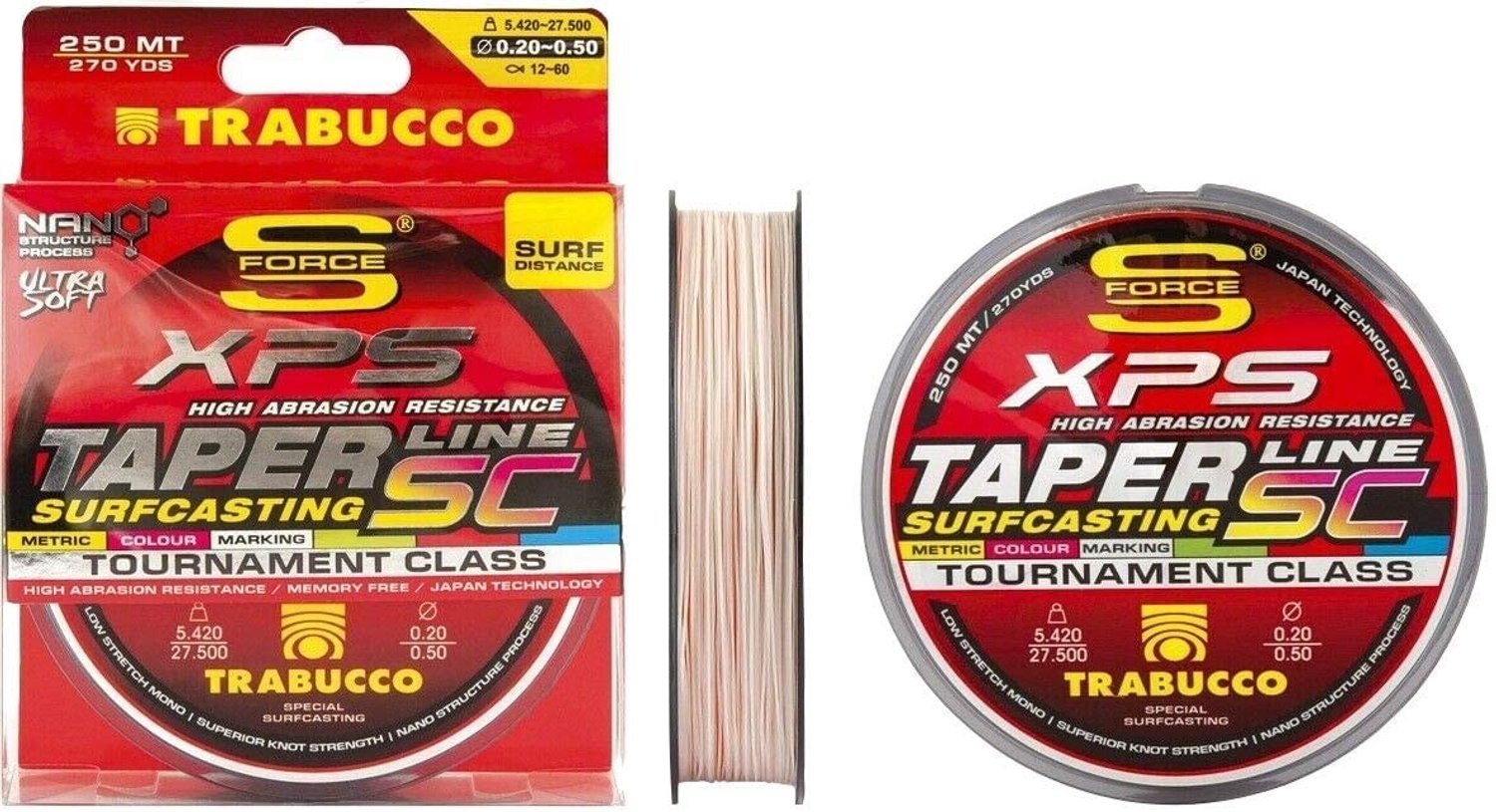 Monofilament Surfcasting Lijn 0.26-0.57 mm 250 m