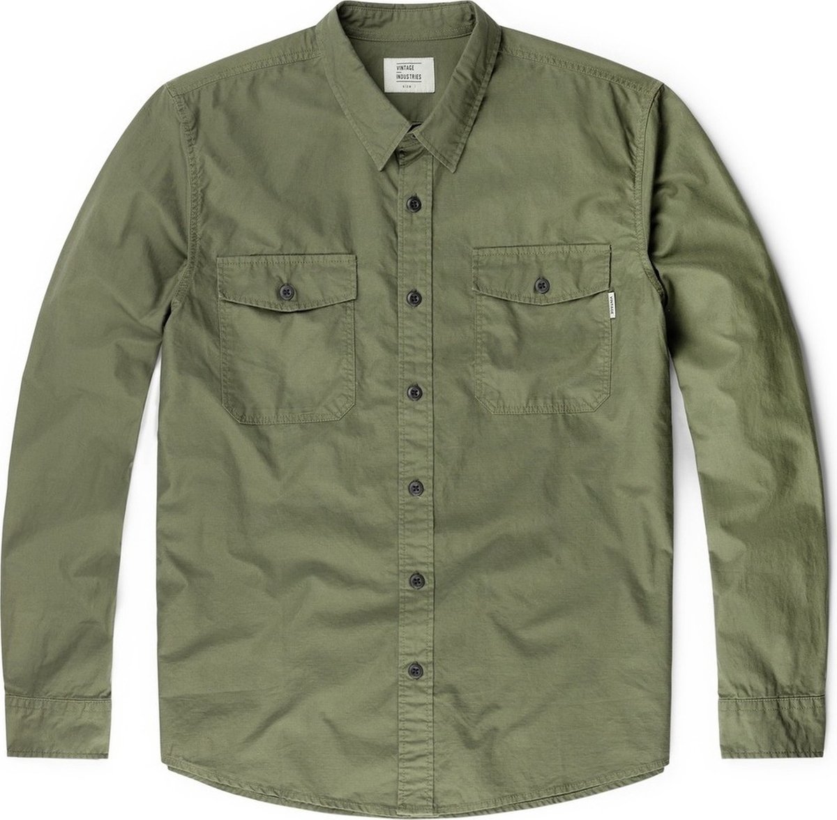 Vintage Industries Overhemd Boston -shirt Dark Olive