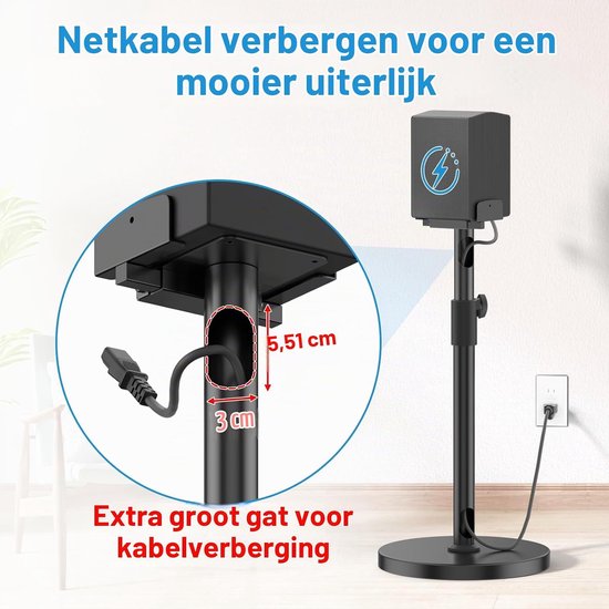 Standaards voor Samsung Q990D/Q990F/Q990C, in hoogte verstelbaar van 29 tot 37,5 inch, dubbelzijdige klemhouder voor 5-11 inch Samsung achterluidsprekers, hoge — afbeelding 3