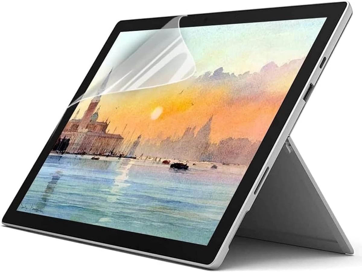 [2 stuks] Paper Feel displaybeschermfolie voor Microsoft Surface Pro 7 Plus/Surface Pro 7 12,3 inch, voelt als papier, matte PET-beschermfolie [anti-reflectie/anti-vingerafdruk]