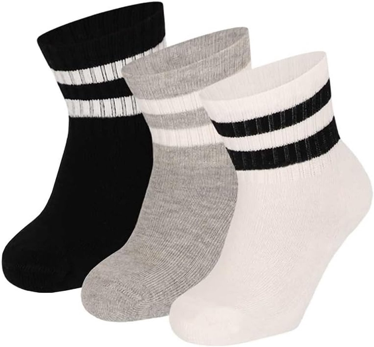 Sokjes Sport - Unisex - 75% Katoen - Baby sokjes - Elastische boorden - Naadloze babysokken - Binnenkant van badstof