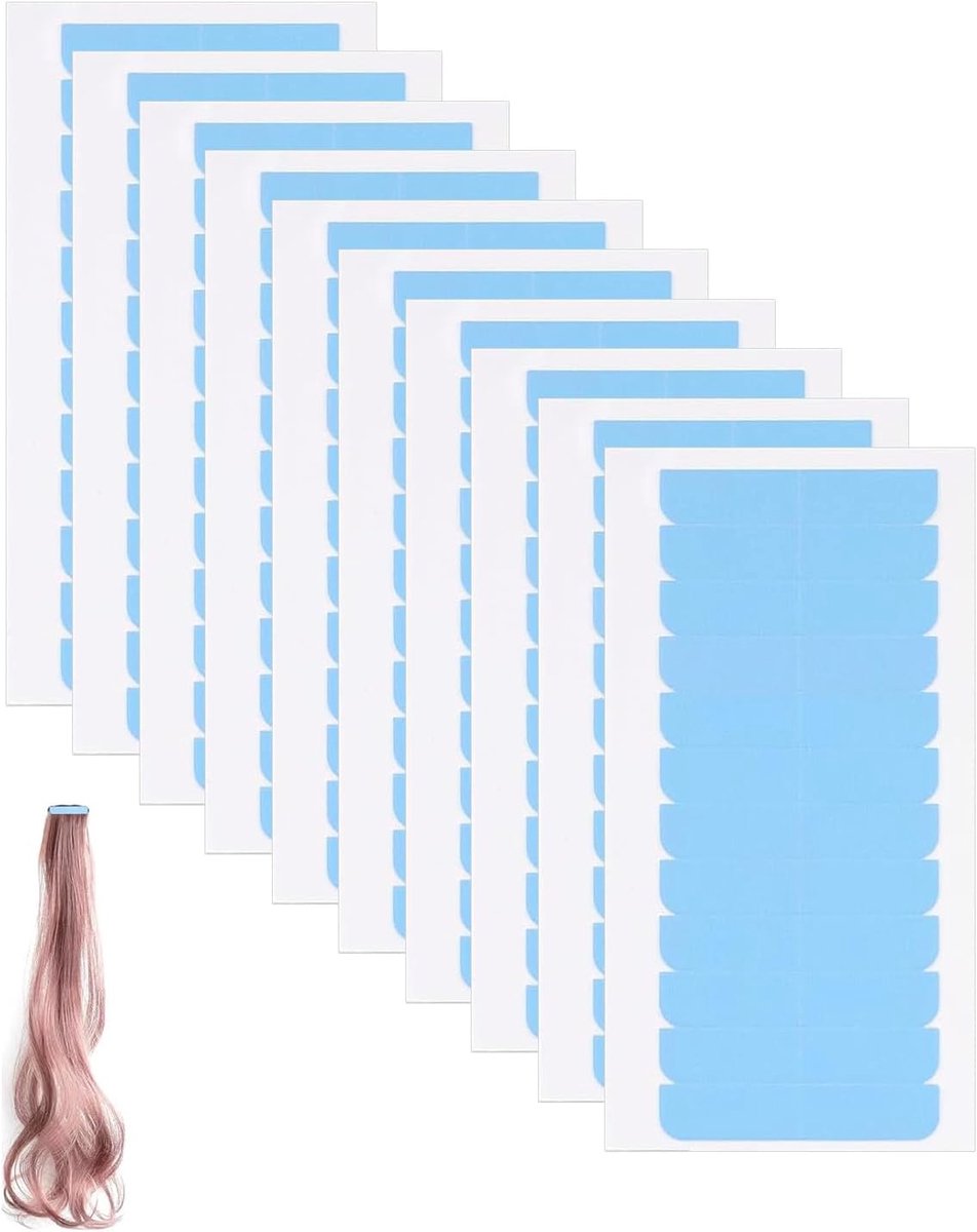 Plakband, 120 stuks, dubbelzijdig en onzichtbaar, waterdicht voor tape-extensions